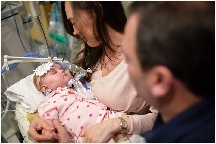 Brad and Elisa surviving life in the ICU with their daughter Eden.